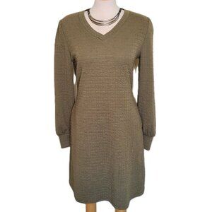 Alealiy V Neck Long Sleeve Unstructured Dress - NWT